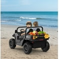 thumbnail image 1 of BeesClover 24V Electric Ride on Dump Truck for Kids, 2-Seater 4WD Remote Control Car with Electric Dump Bed & Shovel, LED Lights, Music Player, Max Speed 5Mph, 1 of 8