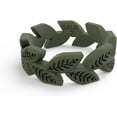 thumbnail image 2 of QALO Women's Sage Vine Silicone Ring – Durable Wedding Bands with Flexible Comfortable Fit – Skin-Friendly and Lightweight Design – Size 06, 2 of 5