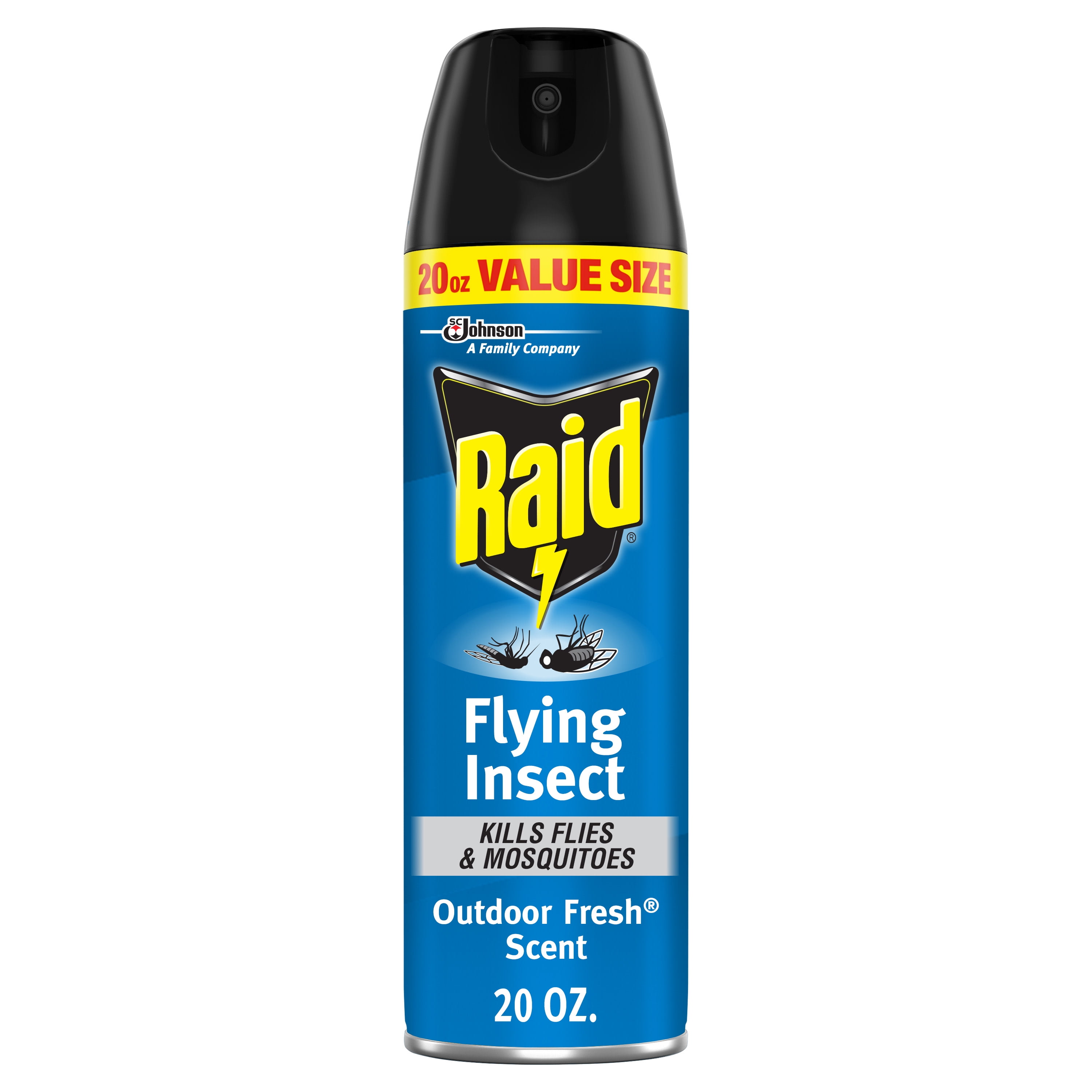 Raid Flying Insect Killer 7 Insecticide Aerosol Spray, Outdoor Fresh, 20 oz