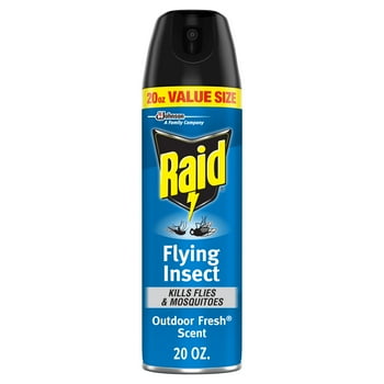Raid Flying Insect Killer 7, Insecticide Aerosol Spray, Outdoor Fresh, 20 oz Each, Pack of 2
