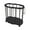 Black, variant on Modern White or Black Rolling Plastic Laundry Hamper Basket with Wheels & Bar Design for Bathroom, Bedroom, Yoga Gear