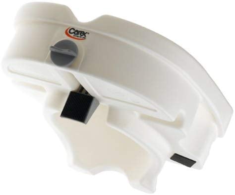 Carex E-Z Lock Toilet Seat Riser, Adds 5" Height, For Round and Elongated Toilets, 300 lb Capacity