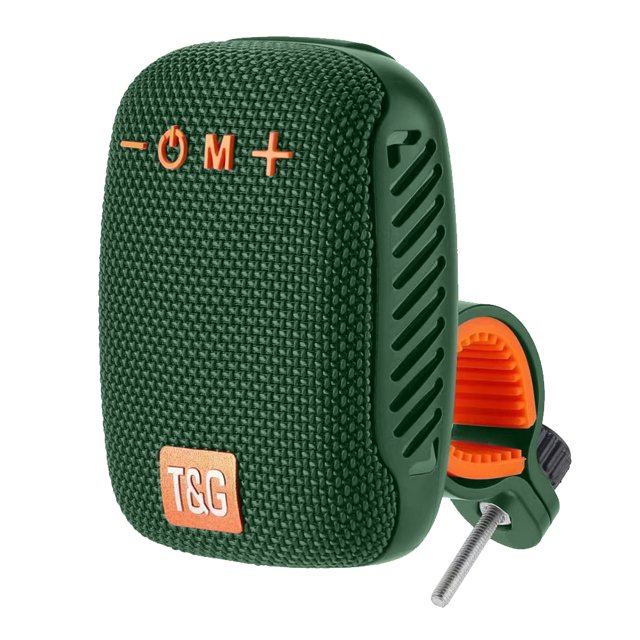 Altavoz exterior Radio FM portátil resistente al agua compatible con Bluetooth (verde militar)