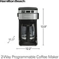 thumbnail image 2 of 12 Cup Programmable FrontFill Drip Coffee Maker with Auto Pause Pour, 2 of 7