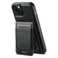 thumbnail image 3 of ELEHOLD Case for iPhone 15 Plus,2 in 1 Detachable Magnetic Leather Wallet Case with Card Holder Kickstand,Black, 3 of 6