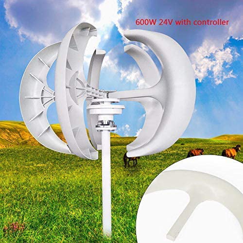 Details about   600W/800W 12V/24V 5 Blades Wind Turbine Generator Vertical Axis Energy Power Kit 