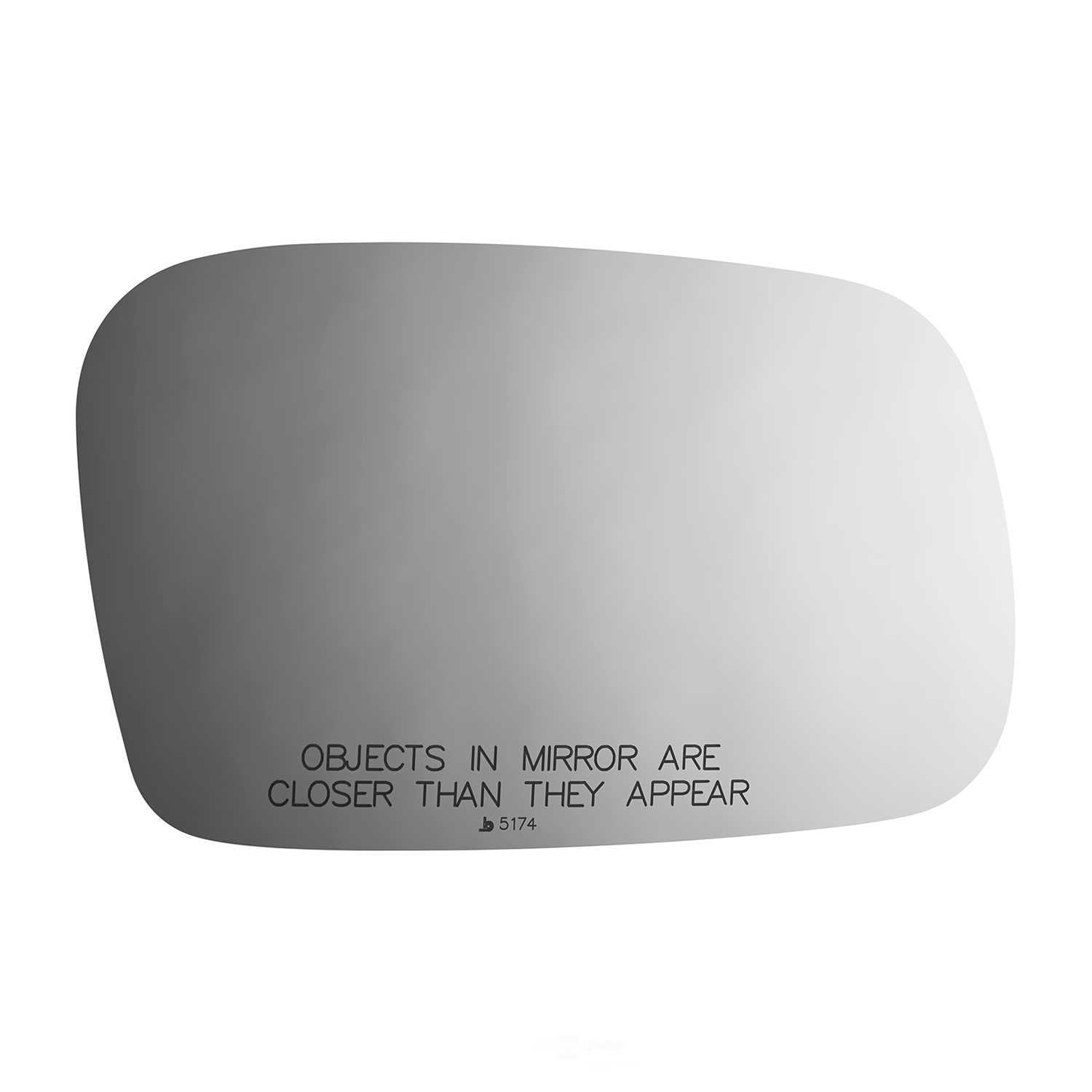 Burco 5174 Passenger Side Convex Replacement Mirror Glass for Honda Civic