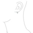 thumbnail image 3 of Bali Style Tribal Swirl Continuous Endless Tiny Round Hoop Earrings Oxidized .925 Sterling Silver .50 Inch Diameter, 3 of 6