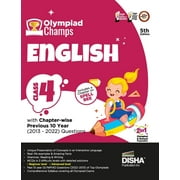 Olympiad Champs English Class 4 with Chapter-wise Previous 10 Year (2013 - 2022) Questions 5th Edition Complete Prep Guide with Theory, PYQs, Past & Practice Exercise (Paperback)