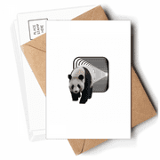 Panda Tunnel Walking Space Postcards Envelopes Blank Note Cards Mailing