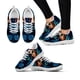 thumbnail image 1 of Zapatillas deportivas con estampado de calavera de azúcar azul para niña, zapatos cómodos y transpirables con estampado de rosas en 3D y mariposas, zapatillas informales para mujer, 1 of 6