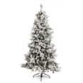 thumbnail image 1 of Home Heritage Snowdrift 6.5' PreLit Artificial Christmas Tree, Berries/Pinecones, 1 of 10