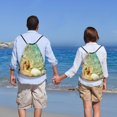 thumbnail image 5 of Kdxio Starfish And Seashell Print Drawstring Backpack Bag,Waterproof Draw String Back Sack, Gym Drawstring Bags Swim Bag For Unisex, 5 of 5