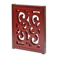 thumbnail image 3 of HOME DISTRICT Dog Gate Freestanding Pet Gate 4-Panel & 3 Panel Pet Gate for Dogs Folding Dog Gate Quadfold & Trifold Pet Gate for Small Dogs Decorative Pet Gate for Dogs Indoor, Mahogany Scroll 81x27", 3 of 7