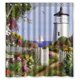 thumbnail image 1 of ABPHQTO Cortina de ducha con paisaje de faro Cortina de ducha impermeable 160x180 cm, 1 of 2
