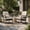 Brown rattan + blue cushion + set of two chairs, variant on Outdoor Wicker Rocking Chair,  Rattan Rocker with Thick Cushion and Sturdy Steel Frame, All-Weather Resistant Wicker Furniture for Porch, Backyard, Garden & Patio