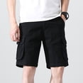 thumbnail image 2 of Men's Casual Shorts Summer Lightweight Relaxed Fit Outdoor Comfort Shorts with Pockets for Daily Wear and Leisure Activities, 2 of 2