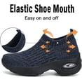 thumbnail image 4 of Women's Sneakers Sport  Shoes Sock Sneakers Slip on Mesh Air Cushion Comfortable Wedge Easy Shoes Platform Loafers, 4 of 14