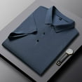 thumbnail image 6 of Men's Short Sleeve Casual Solid Stretch Polo Shirt, 6 of 11