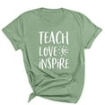 thumbnail image 2 of ALLLIST Crew Neck Tops for Women Plus Size Short Sleeve T-Shirts Casual Graphic Green Summer Shirts Womens Clothing, 2 of 3