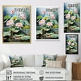 thumbnail image 4 of Designart "Lotus Pond China Art painting II" Floral Floater Framed Canvas Art Print, 4 of 7