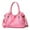 Pink, variant on Women's Fashion Tote Bag Shoulder Bag - Top Handle Satchel Purse in Washed Synthetic Leather, Four Seasons Everyday Use