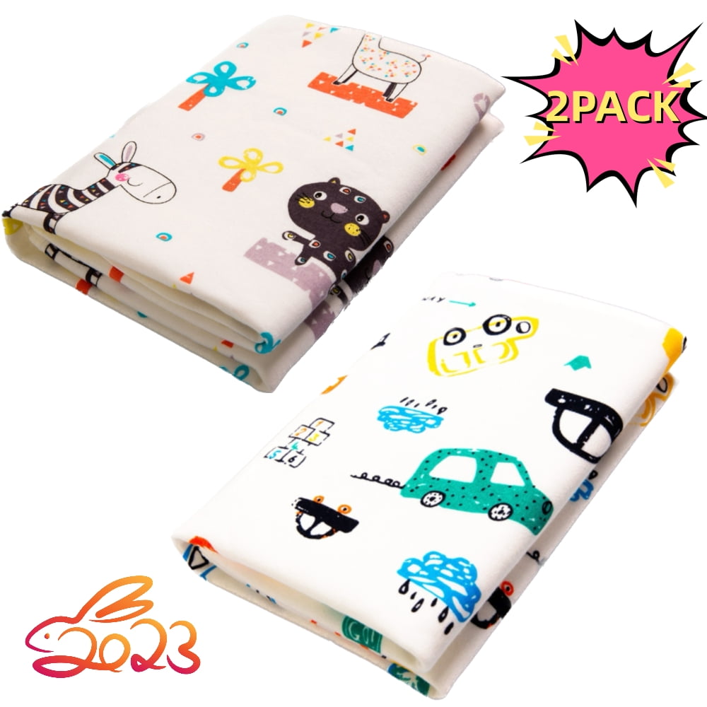 2 Pack Baby Waterproof Bed Pad 31*40in Washable Wetting Pads for