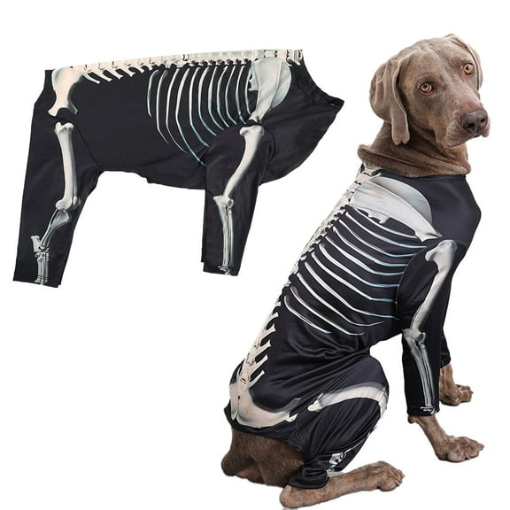 PJKOBMJ Dog Sweatshirts, Halloween Skeleton Dog Costumes, Role Play Onesies, Fun Dress Up Costumes for Medium and Large Dogs