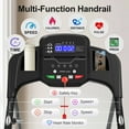 thumbnail image 3 of SLOK 2.5HP Folding Treadmill, 7.5MPH Running Machine with 12 Programs & LCD Display, Compact Exercise Equipment for Home Gym, Grey, 3 of 7