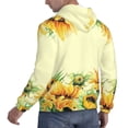 thumbnail image 3 of Bingfone Sunflowers On A Yellow Background Men'S Drawstring Hoodie Long Sleeve Pocket Sweatshirts-Large, 3 of 9