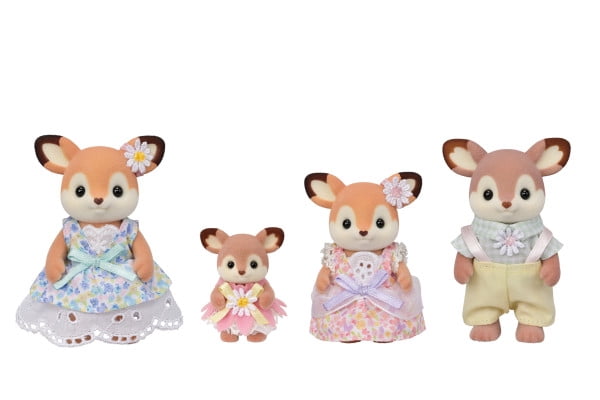 Calico Critters Deer Family, Set of 4 Collectible Doll Figures