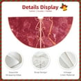 thumbnail image 5 of Kll Abstract Red Marble Christmas Tree Skirt 36",Party Decorations Farmhouse For Christmas Decorations Holiday Party, 5 of 8