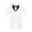 White, variant on Fesfesfes Infant Suits for Baby Boys Cotton Long Sleeve Gentleman Outfit Tie Print Casual Jumpsuit Rompers