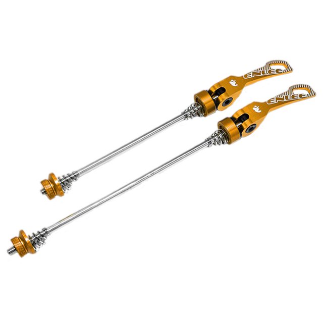 Juego de ejes de repuesto Sunnimix 2x liberación rápida para Bicicleta de carretera 100mm 135mm Oro