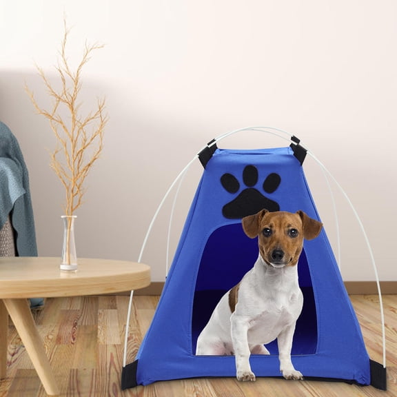 Luxshiny Detachable Blue Summer Pet Tent Breathable Indoor Dog House for Comfortable Rest