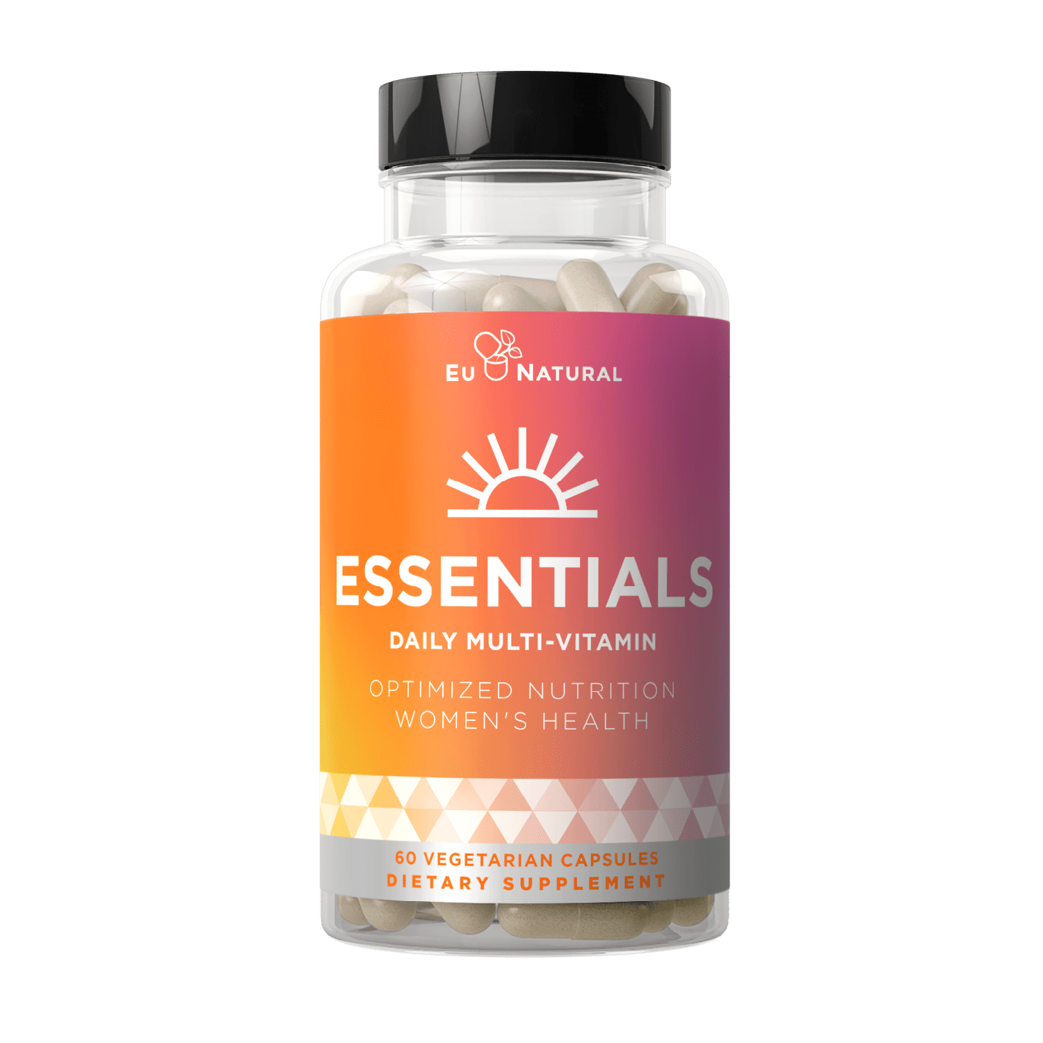 Essentials Multivitamin for Women – 22 Optimized Vitamins for Immunity, Beauty, Brain, Energy, Bones and Heart – Vitamin C, D, E, K, Iron, B6 and DHA - 60 Vegetarian Soft Capsules