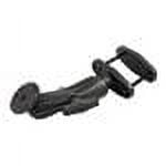 RAM-101U-247-25 RAM Mounts 2.5" Max Width Clamp Mount with C Size 1.5" Ball Double Socket Arm & 2.5" Round Plate AMPs Hole Pattern