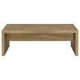 thumbnail image 3 of LiviNest Farmhouse Coffee Table for Living Room: 47" Spacious Top for 4+ Guests - Modern Rustic Rectangular Design with Mango Wood Finish - Stable Dual-Side & Center Brace Support, 3 of 6