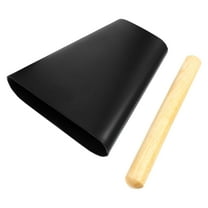 QAYOZ 6 Inch Metal Cowbell With Wooden Stick Percussion Cow Bells Noise Maker