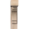 thumbnail image 2 of Ekena Millwork 7 1/2"W x 26"D x 30"H Merced Block Smooth Bracket w/ Offset Brace, Douglas Fir, 2 of 25