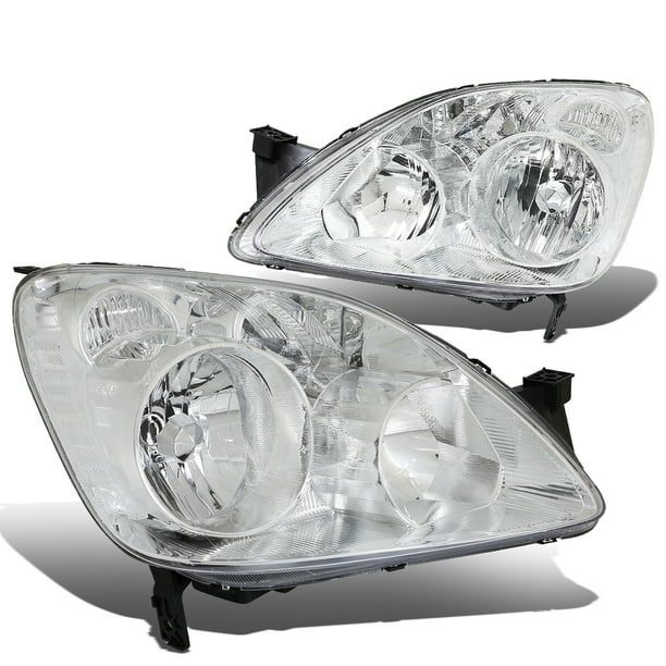Honda Crv 2006 Headlight Bulb For 2005 to 2006 Honda CRV Headlight Chrome Housing Clear Corner