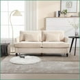 thumbnail image 4 of Mid Century Modern 2-Seat Chenille Loveseat for Living Room Bedroom with Solid Wood Frame – Beige | Chenille | Wood, 4 of 20
