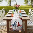 thumbnail image 4 of Table Runners 70 Inches Long Dress Scarves, Pink Valentine's Day Farmhouse Coffee/Dining/Kitchen Table Decor, Holiday Table Runner, Gnomes Floral Eucalyptus Leaves Wooden 13x70 Inch, 4 of 9
