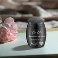 thumbnail image 7 of Small Cremation Urns Brother Ashes Urn Cremains Stainless Steel Mini Sharing Burial Funeral Keepsake Urns for Family Brother Human 1.57 x 1.18Inch-Always on My Mind Forever in My Heart, 7 of 7