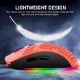 thumbnail image 5 of Ultralight Wired Gaming Mouse, Lightweight Honeycomb Shell, 4 RGB Breathing Backlit Mice, 6 Adjustable DPI 6400, USB Optical Computer Mice for Gamer / Office, 5 of 6