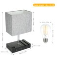thumbnail image 3 of Lámpara de mesa Tomshine Touching Control con 2 puertos USB y Leyfeng  Luz de mesa, 3 of 8