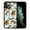 English Bulldog Funny Playful Postures, variant on WIRESTER Shockproof Soft Rubber Cover Case for Apple iPhone 11 Pro 5.8" 2019, Black White Tuxedo Cat Playful Postures On Pale Aqua Background