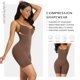 thumbnail image 3 of Body completo cómodo para mujer, moldeador de glúteos sin costuras, control de abdomen, adelgazante de muslos, talla L/XL, marrón, 3 of 4