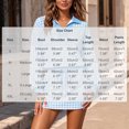 thumbnail image 3 of Women's 2 Piece Plaid Outfits Long Sleeve Collar V Neck Sweatshirt and Drawstring Mini Skirt Lounge Sets Casual Fall Winter Tracksuit Matching Set Light Blue, 3 of 7