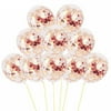 20pcs/lot Rose Gold Confetti Balloons 12 Inch Clear Latex Sequin Balloon Wedding 1st Birthday Party Baby Shower Decoration Kids Fun Toys